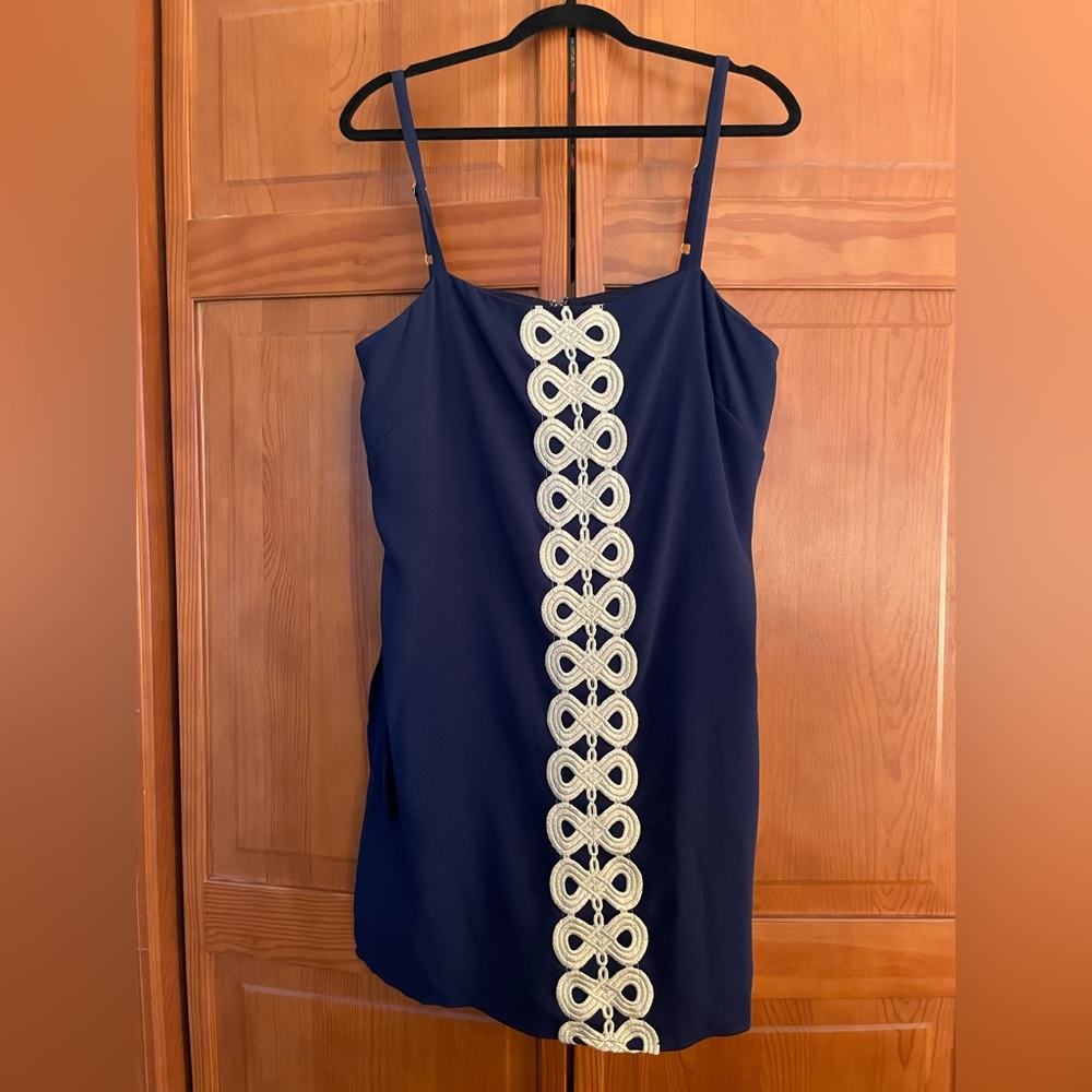Lilly Pulitzer NWOT Sahara Romper 14 True Navy